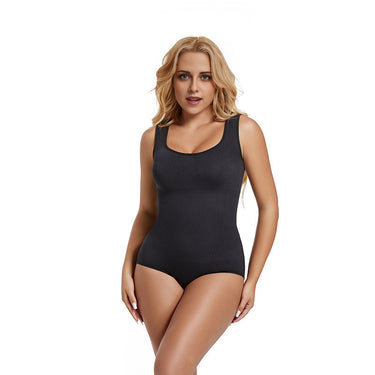 Seamless hip-lifting and tummy-controlling bodysuit